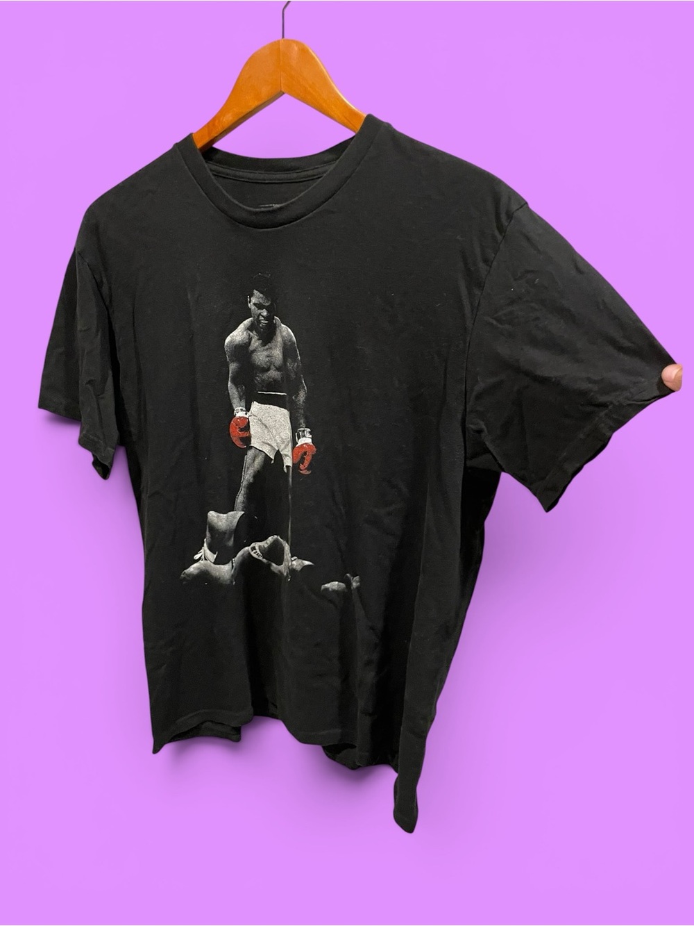 Muhammad Ali cotton t-shirt fight boxing classic faded